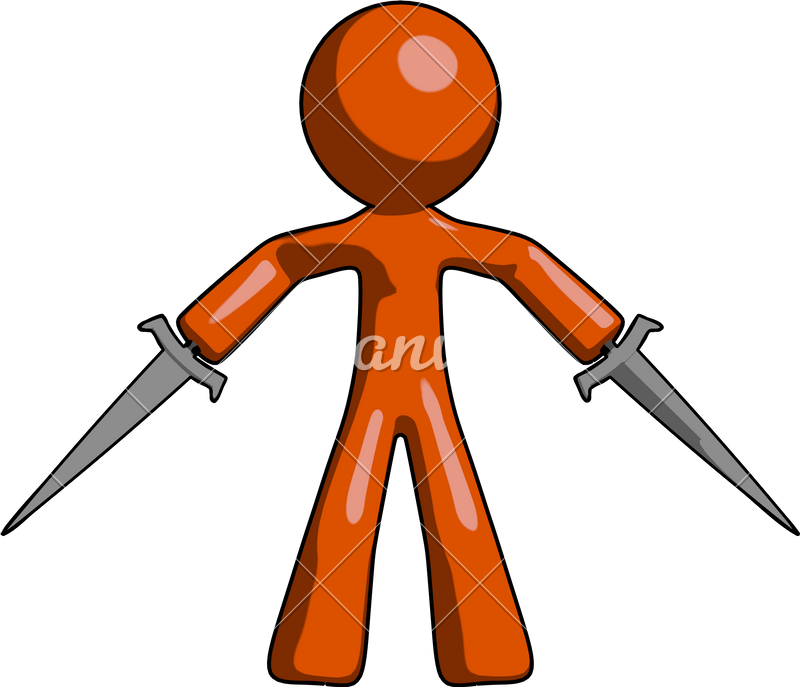 Orange Design Mascot Man - Orange Design Mascot Man (800x687)