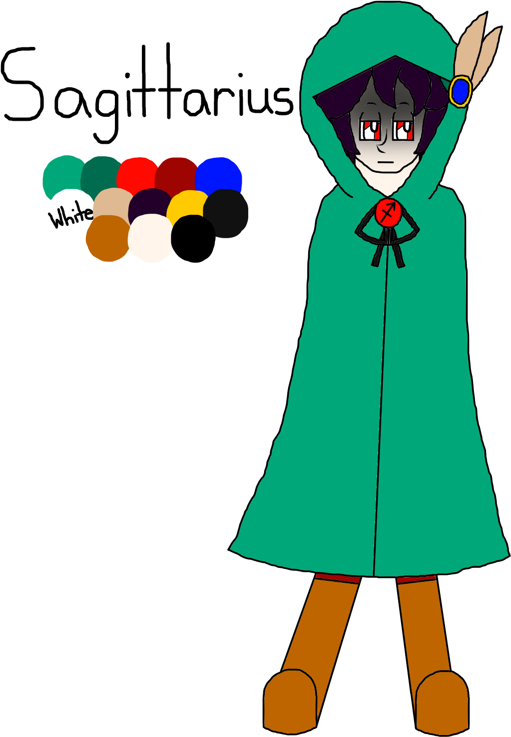 Sagittarius - Cartoon (1044x1659)