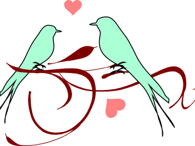 Love Birds Clipart Branch - Love Birds Clipart (640x480)