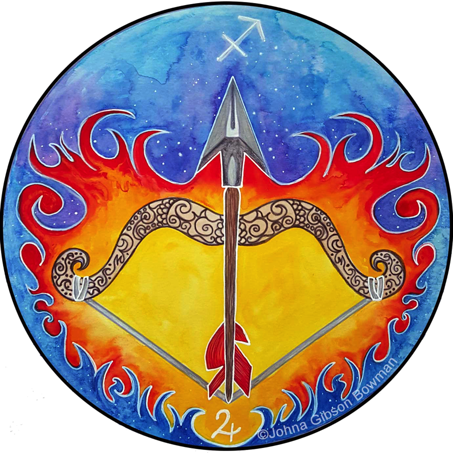 Sagittarius - Circle (900x900)