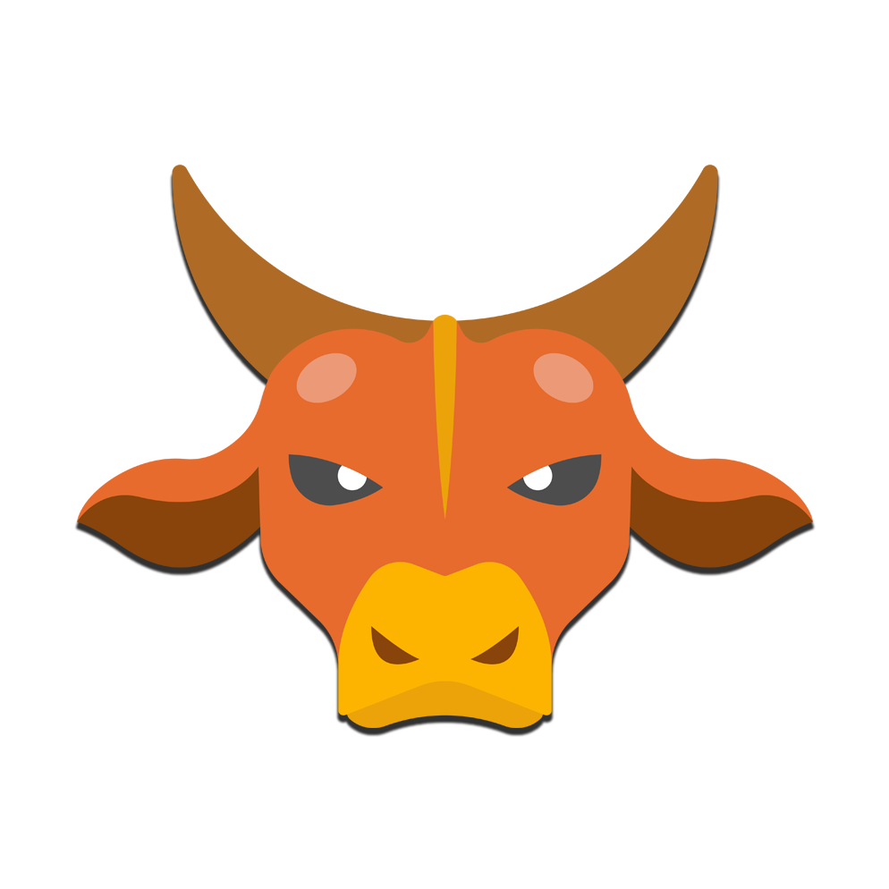 Taurus - 牛頭 卡通 (1000x1000)