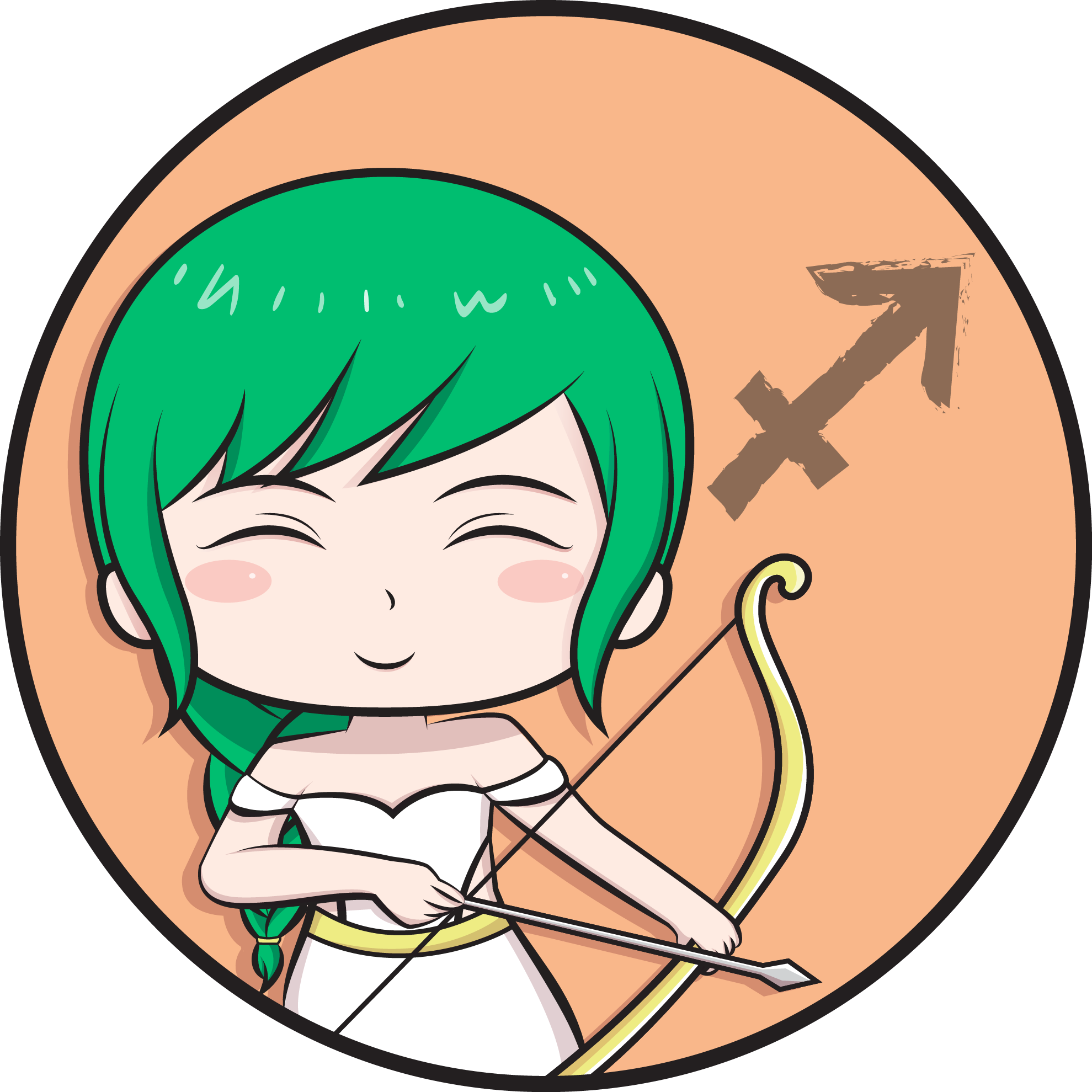 Sagittarius - Cartoon (1979x1979)