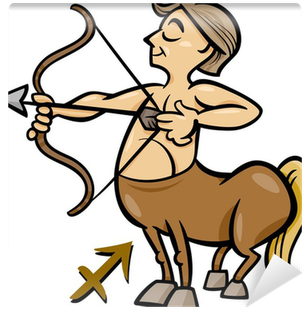 Sagittarius Zodiac Cartoon (400x400)