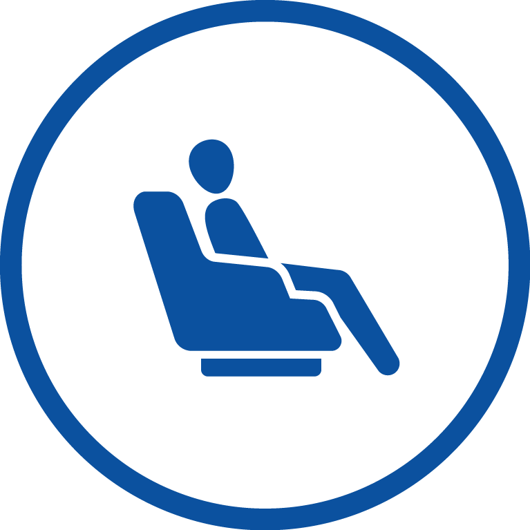 Comfortable Commuting - Business Class Seat Icon (767x767)