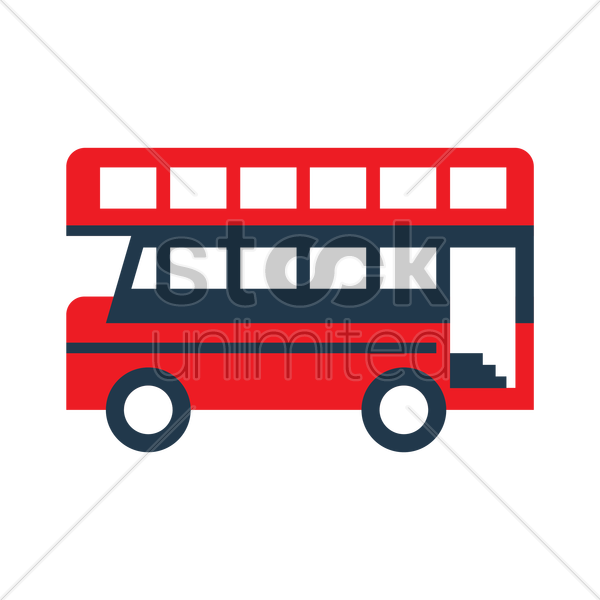 Double-decker Bus V矢量图形 - Double-decker Bus (600x600)