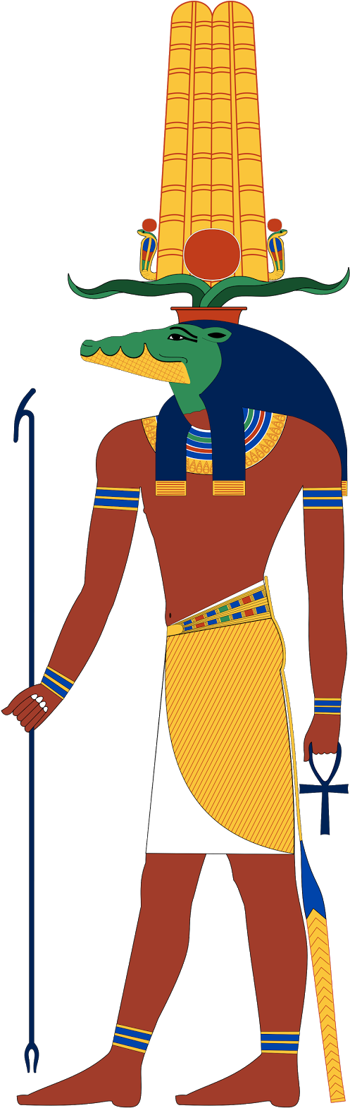 Egyptian God Sobek - Anhur Egyptian God (629x1600)