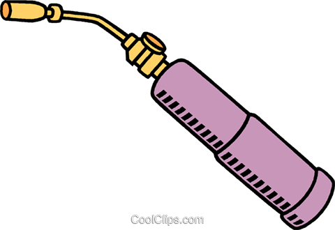 Propane Torch Royalty Free Vector Clip Art Illustration - Propane Torch Royalty Free Vector Clip Art Illustration (480x330)