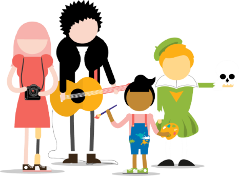 Artistic Clipart Cultural Art - Art And Cultural Education (466x342)