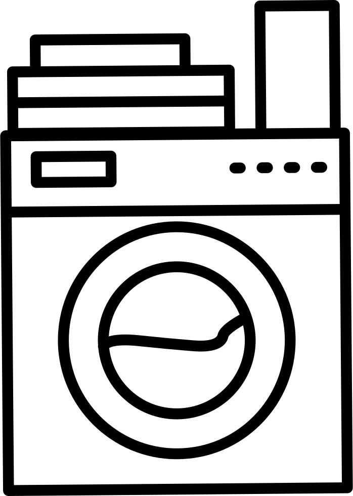 Laundry Machine Variant With Clothes And Soap On Top - Lavado De Ropa Dibujos (698x980)