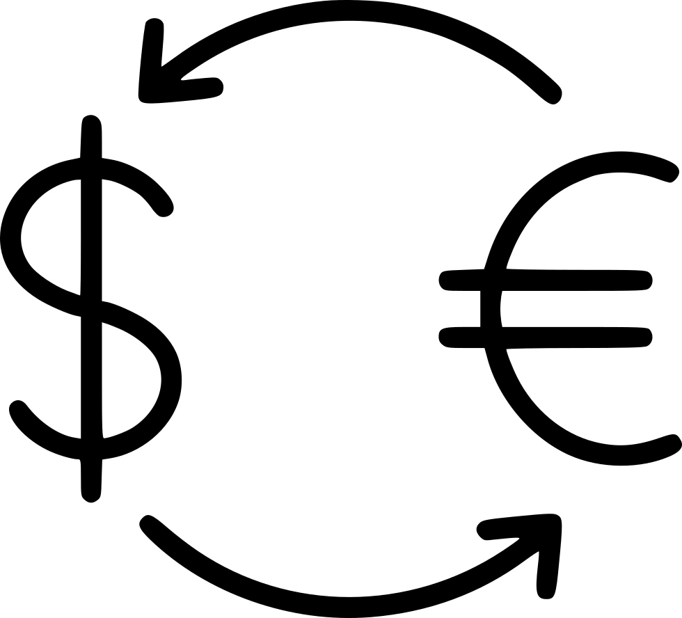 Exchange Currency Exchange Dollar Euro Finance Comments - Tax Cut Icon (980x888)