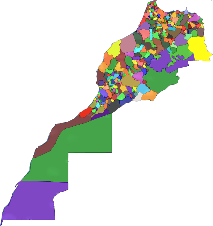 Carte Du Maroc - Carte Des Tribus Maroc (787x787)