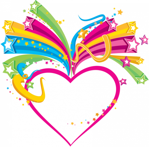 Vector Hearts Christmas Clipart, Graduation Gifts, - Heart Design Frame (500x491)