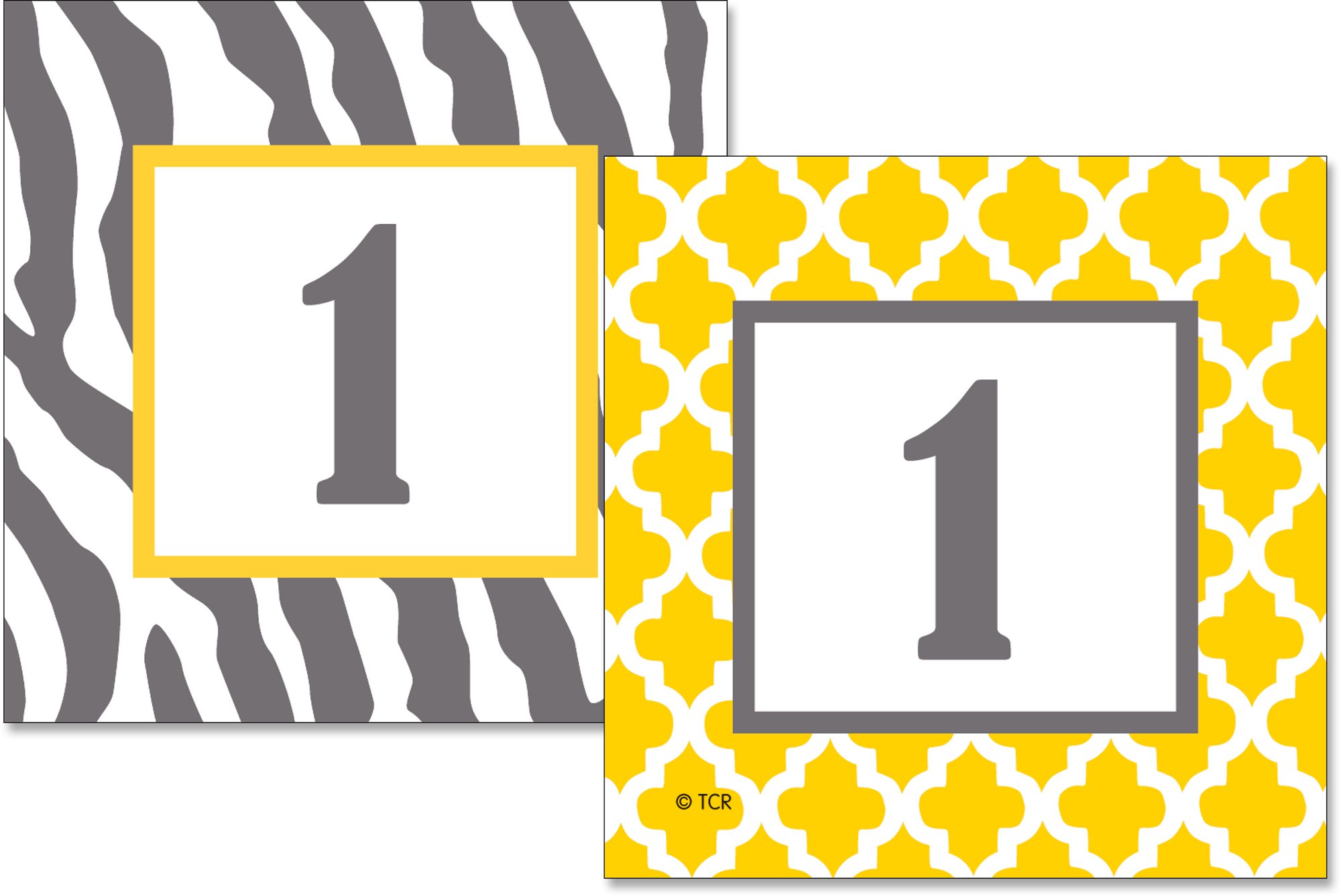 Lemon And Gray Wild Moroccan Double-sided Calendar - Lemon And Gray Wild Moroccan Double-sided Calendar (2000x1337)