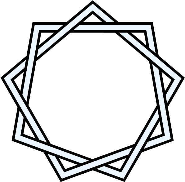 9-2 Star Polygon Interlaced - شعار بنك التضامن الاسلامي (610x600)