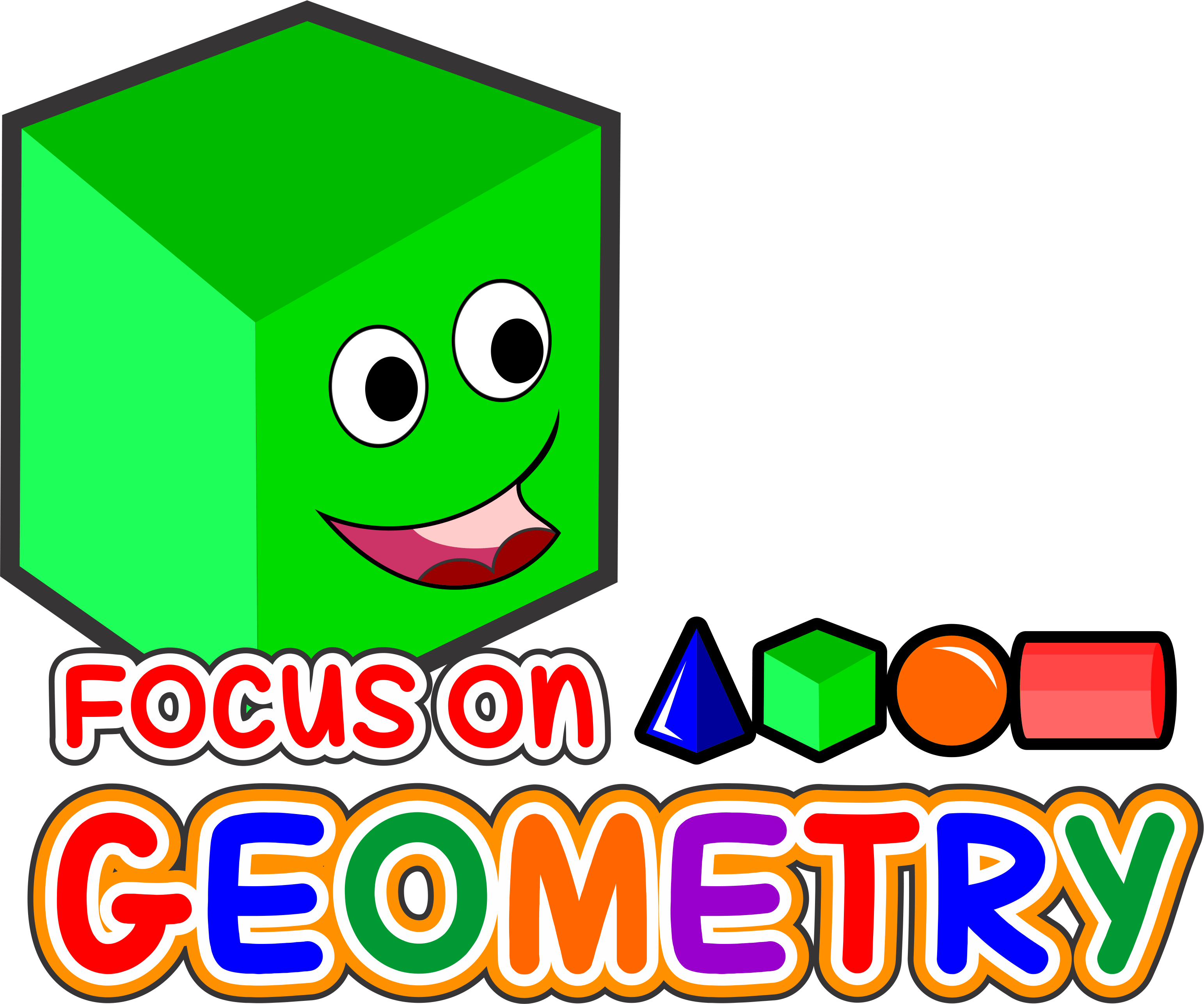 Focus On Geometry Ultimate - Cartoon (3086x2574)