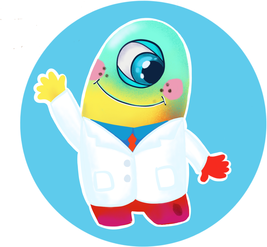 Active, Talkative, Enthusiastic About Almost Everything, - Cartoon (1024x1024)