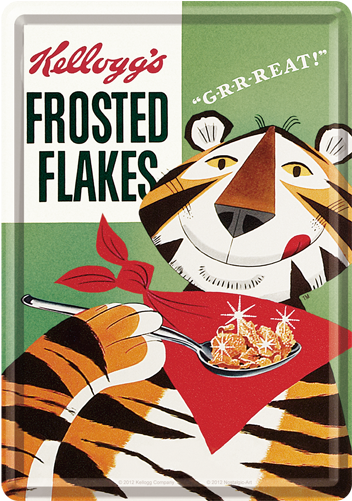 Nostalgic-art Blechpostkarte 'frosted Flakes Tony Tiger' - Tony The Tiger Vintage (500x500)