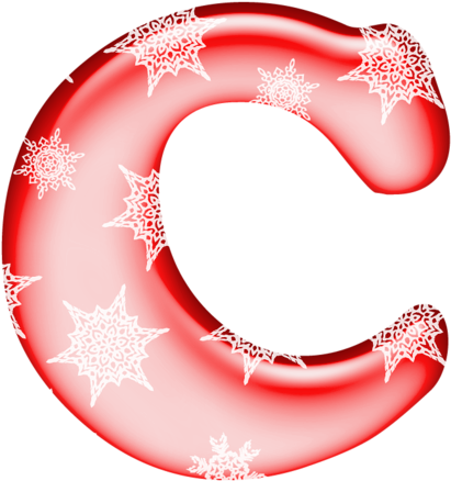 Name Letters, Letter C, Christmas Frames, Christmas - Christmas Letter C Png (500x476)