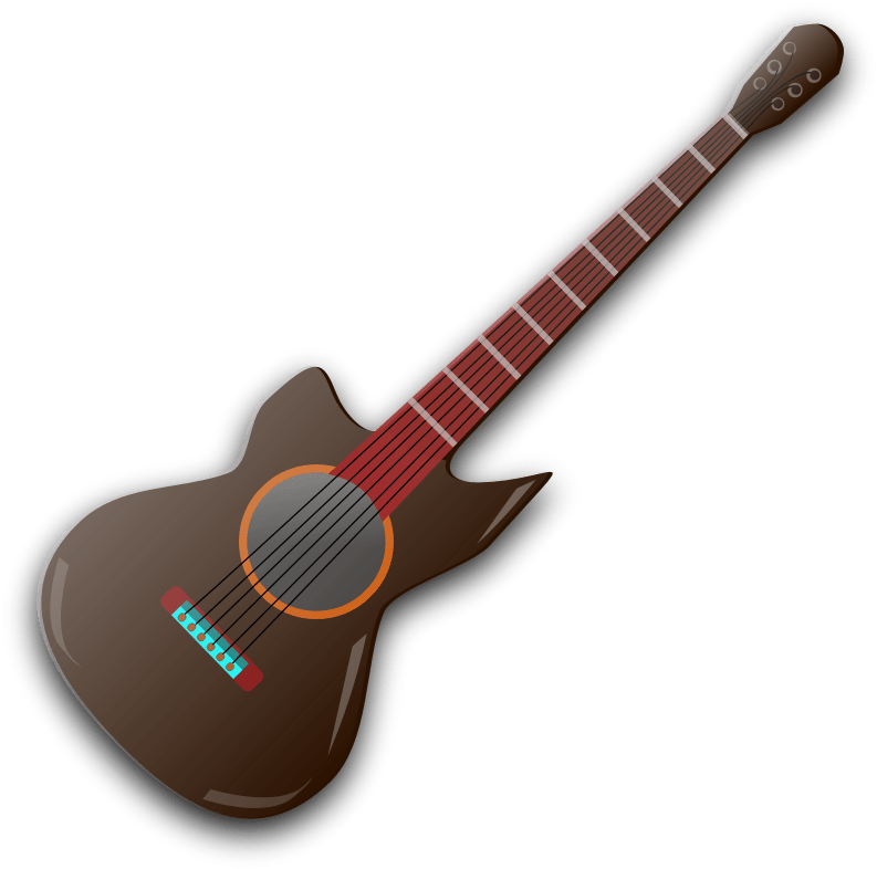 Wooden Guitar Clip Art - Guitar (800x800)