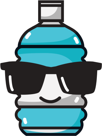 Water Bottle Clipart Cute - Sad Water Bottle Clipart (550x550)