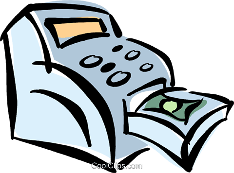 Cash Register Royalty Free Vector Clip Art Illustration - Cash Register Royalty Free Vector Clip Art Illustration (480x356)