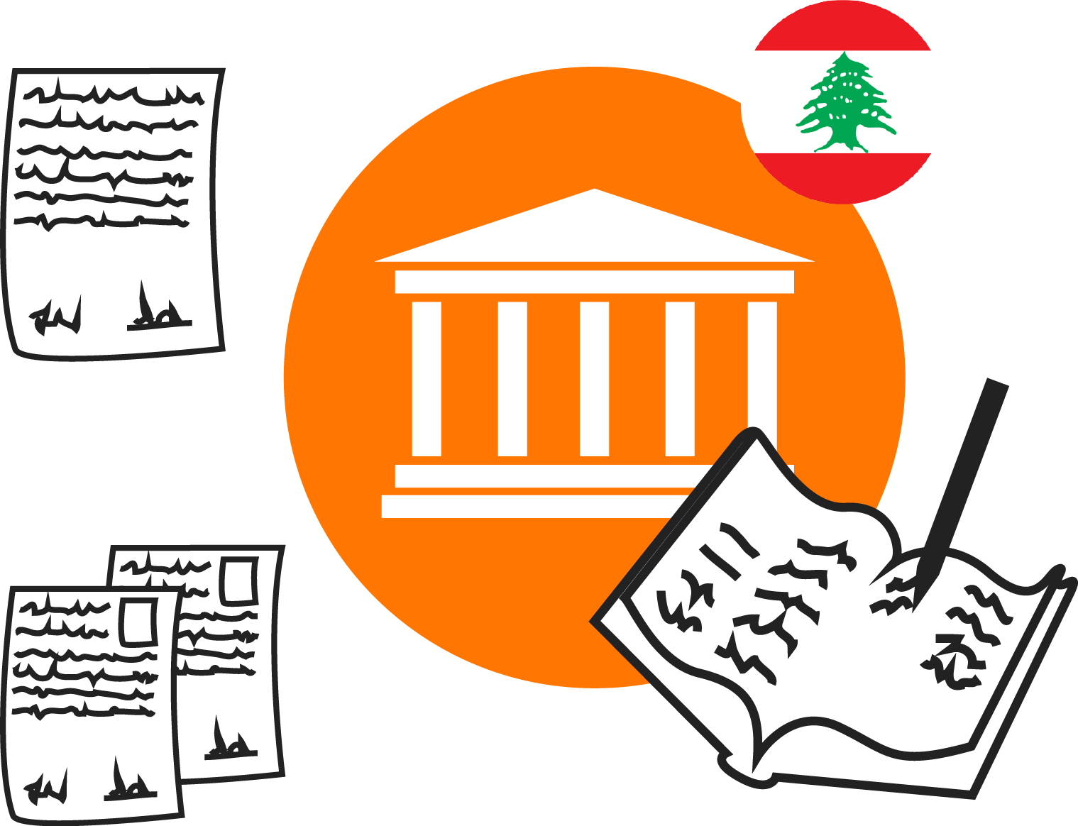 Registration At The Lebanese Ministry Of Foreign Affairs - Coat Of Arms Of Lebanon (1519x1164)
