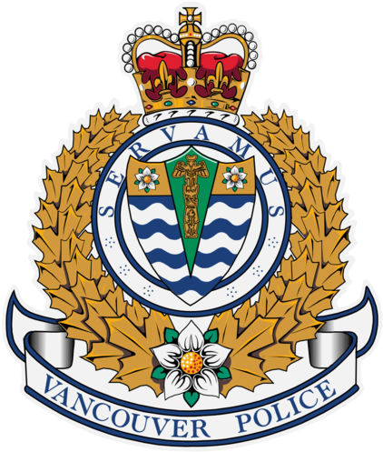 These Bikes Are All Going To Auction - Vancouver Police Department Logo (500x500)