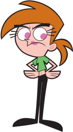 Los Padrinos Mágicos Personajes Capítulos Juegos Png - Fairly Odd Parents Characters Vicky (480x445)