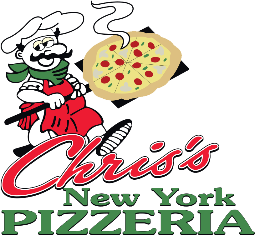 Chris's New York Pizza - Cartoon (849x776)