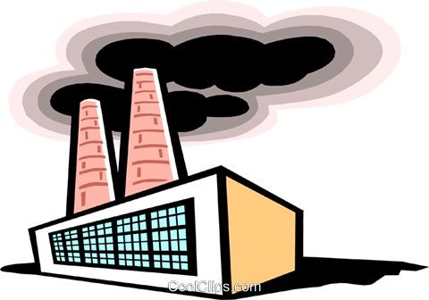 Factory Royalty Free Vector Clip Art Illustration - Illustration (480x336)