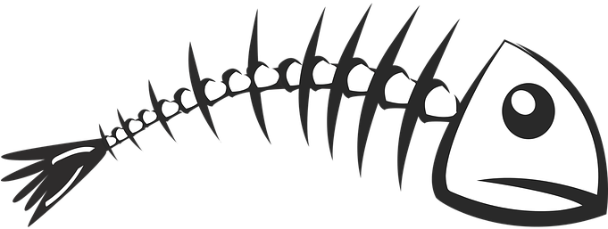 Skeleton, Fish, Fish Bone, Clip Art - Skeleton, Fish, Fish Bone, Clip Art (680x340)