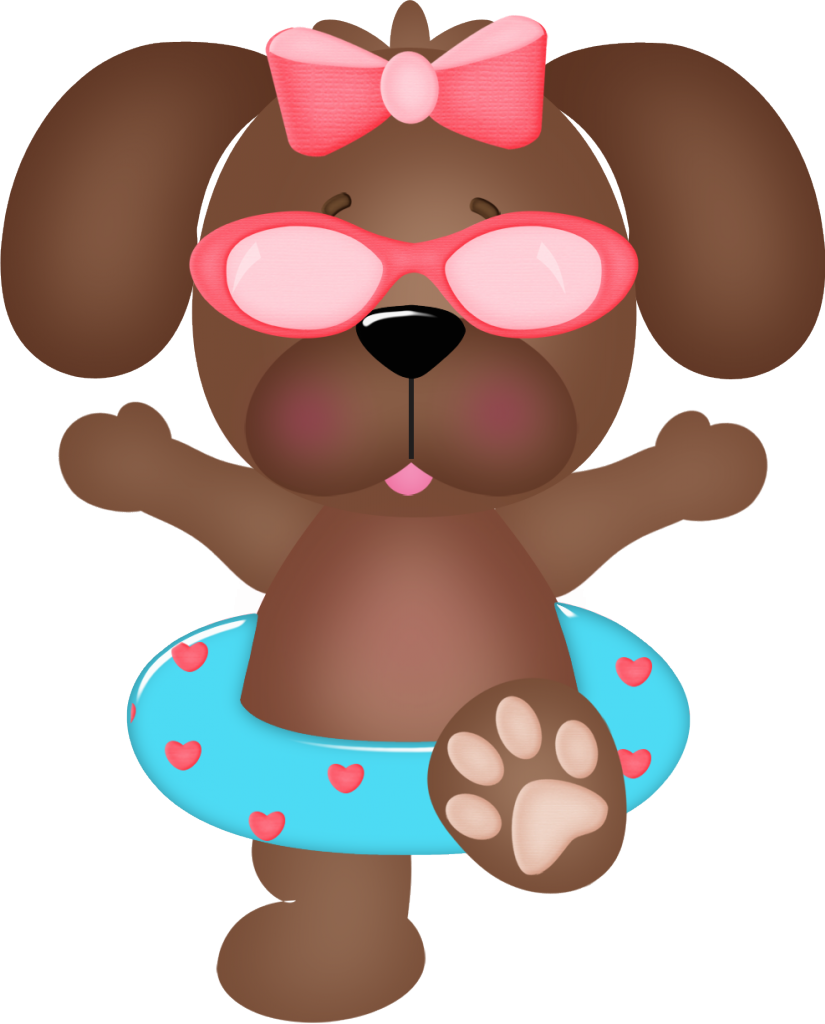 B *✿* Cute Animal Illustration, Puppy Images, Clipart, - Summer Dog Clipart (825x1024)