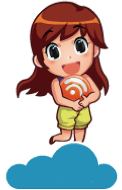 Jumping To The Cloud In The Sky - Girl Jumping Png Animation (512x512)