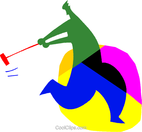 Croquet Royalty Free Vector Clip Art Illustration - Croquet Royalty Free Vector Clip Art Illustration (480x447)