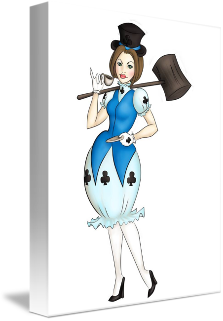 Clubs Playing Croquet By Katy Russell - Cartoon (452x650)