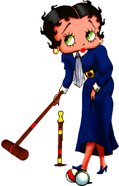 Croquet Party, Betty Boop Pictures, Stay Fit, Prompt, - Betty Boop (446x610)
