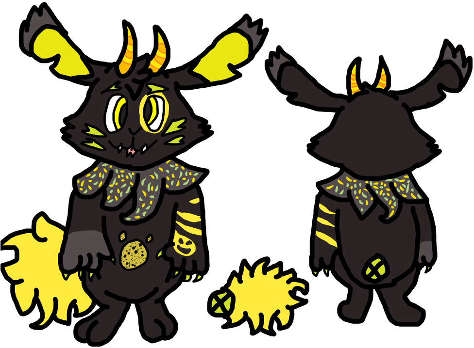 A Flurry Of Black And Yellow Gemstones By Rose Grimm - Cartoon (1024x768)