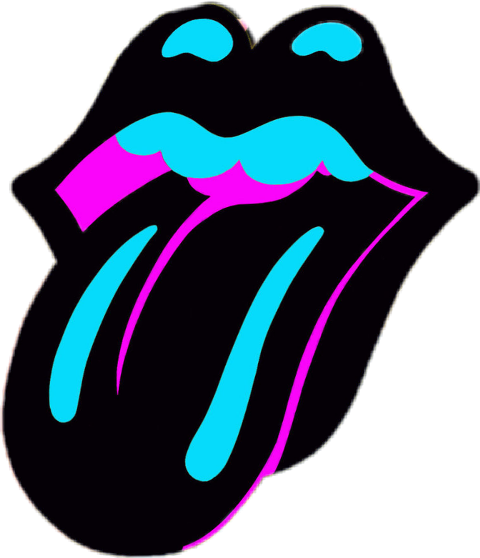 Lengua Rolling Stones Pop Art (480x558)