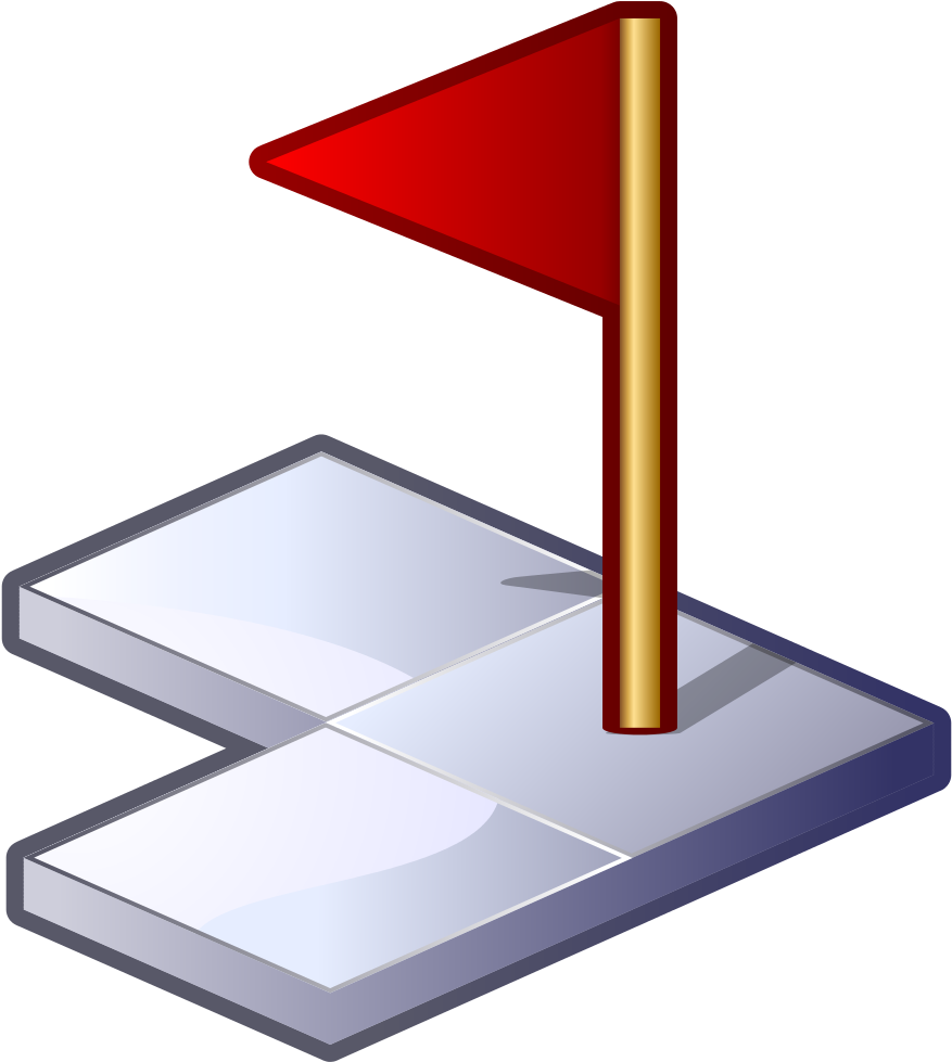 File - Gnome-gnomine - Svg - Nuvola Clipart , Png Download - Red Flag (877x979)