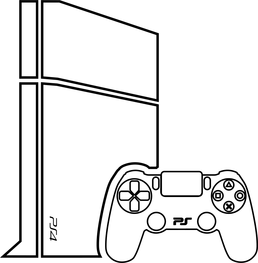 Collection Of Video Game High Quality - Video Game Console Drawing (980x996)