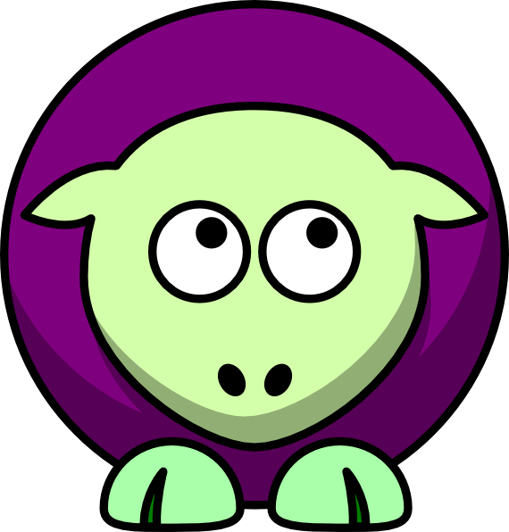 This Free Clip Arts Design Of Sheep 2 Toned Green And - This Free Clip Arts Design Of Sheep 2 Toned Green And (570x596)