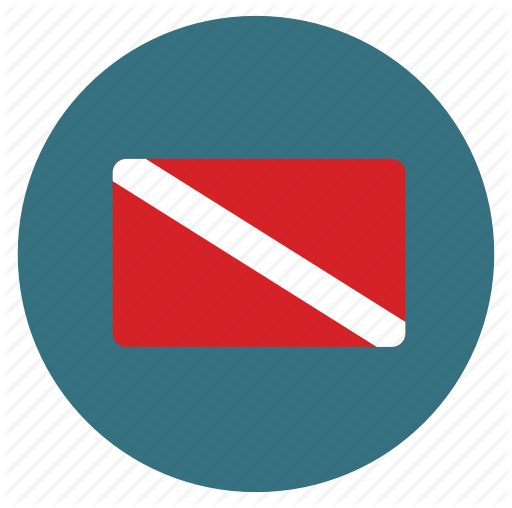 Scuba Flag, Scuba - Diving Flag Icon (512x508)