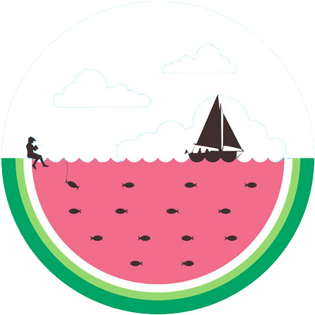 Jpg Download Auglis Graphic Fruit Illustration Creative - Design A Watermelon Fruit (500x500)