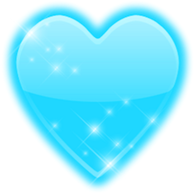 Happy Birthday Beth - Голубое Сердечко Png (399x400)