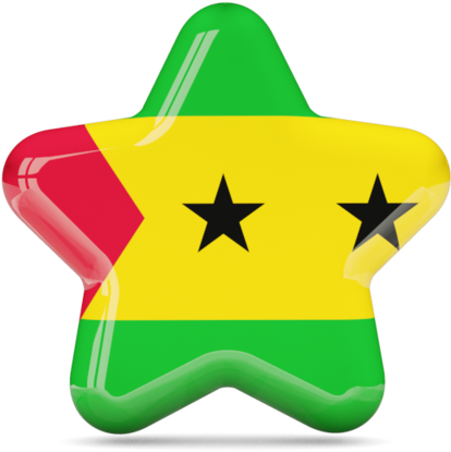 Illustration Of Flag Of Sao Tome And Principe - Uae Flag Star Clipart (640x480)