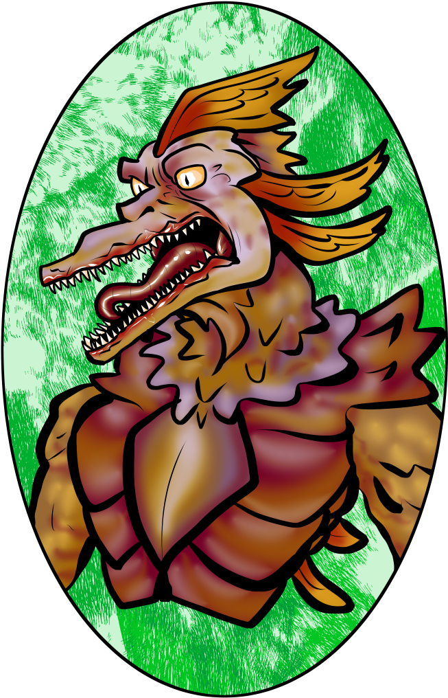 I Redid The Art On My Use Of A Wastrilith From Mordenkainen's - Cartoon (696x1100)
