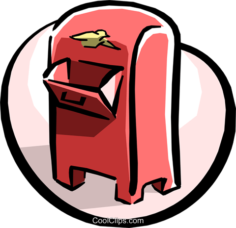 Mailbox Royalty Free Vector Clip Art Illustration - Mailbox Royalty Free Vector Clip Art Illustration (480x465)