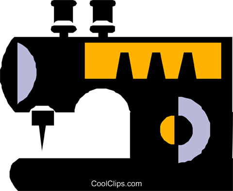 Sewing Machine Royalty Free Vector Clip Art Illustration - Sewing Machine Royalty Free Vector Clip Art Illustration (480x393)