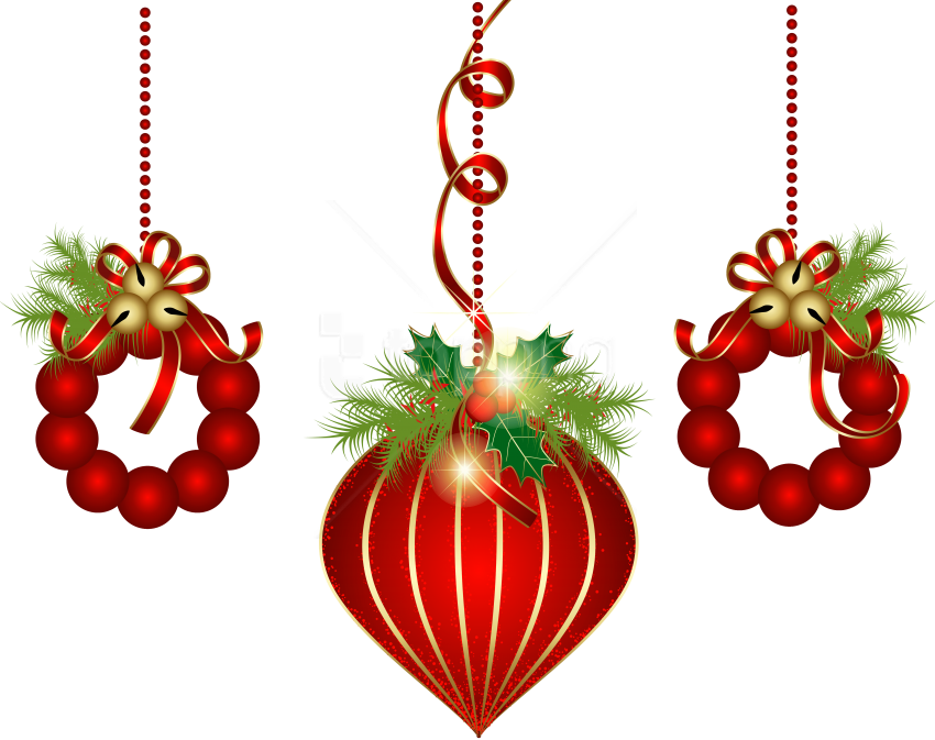 Download Xmas S Free Clipart Png Photo - Christmas Decorations With Transparent Background (850x673)