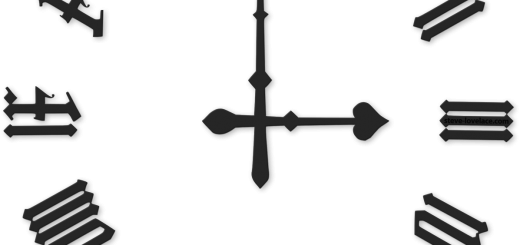 Big Ben Clock Face With Roman Numerals - Big Ben Clock Numbers (520x245)